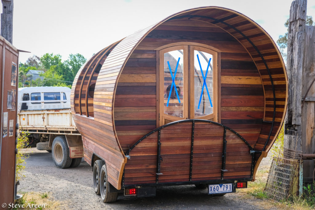 steve areen unity wagon gypsy caravan hoop conestoga vardo yandoit farm Australia